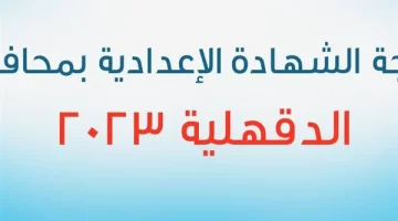 نتيجة الشهادة الإعدادية محافظة الدقهلية 2023.. خطوات الاستعلام عن النتائج بكل سهولة