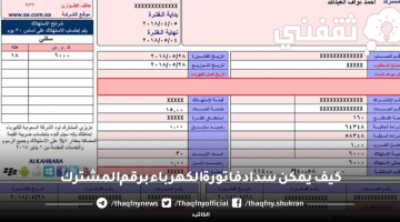 كيف يمكن سداد فاتورة الكهرباء برقم المشترك