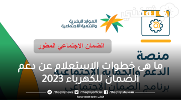 ما هى خطوات الاستعلام عن دعم الضمان للكهرباء 2023