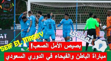 مباراة الباطن والفيحاء في الدوري السعودي للمحترفين