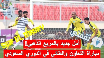 مباراة التعاون والطائي في الدوري السعودي للمحترفين