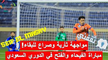 مباراة الفيحاء والفتح في الدوري السعودي للمحترفين