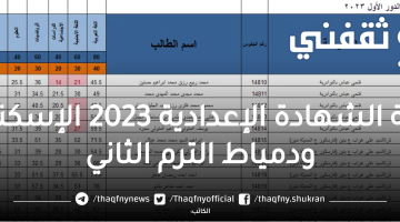 رابط نتيجة الصف الثالث الإعدادي الإسكندرية 2023 ونتيجة الشهادة الإعدادية دمياط 2023 الترم الثاني برقم الجلوس