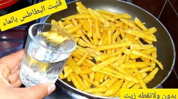 قرمشتها خطيرة طريقه تحمير البطاطس المقليه بدون ولا نقطة زيت