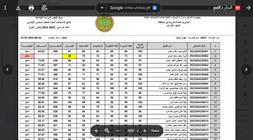 نتائج السادس الابتدائي 2023 النجف للبنات