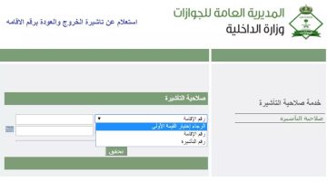 الاستعلام عن صلاحية التأشيرة