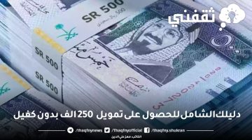 تمويل 250 الف بدون كفيل