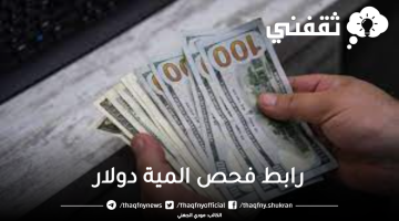 رابط فحص المية دولار