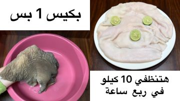 بنتيجه سحريه تنظيف الكرشة والممبار في 10 دقائق بدون تعب