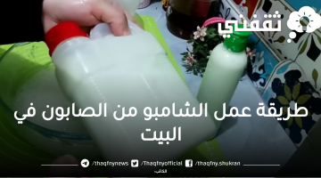 طريقة عمل الشامبو من الصابون في البيت