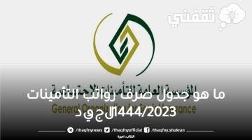 ما هو جدول صرف رواتب التأمينات 1444/2023الجديد