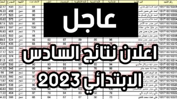 نتائج السادس الابتدائي 2023 طالع كشوفات PDF في جميع محافظات العراق