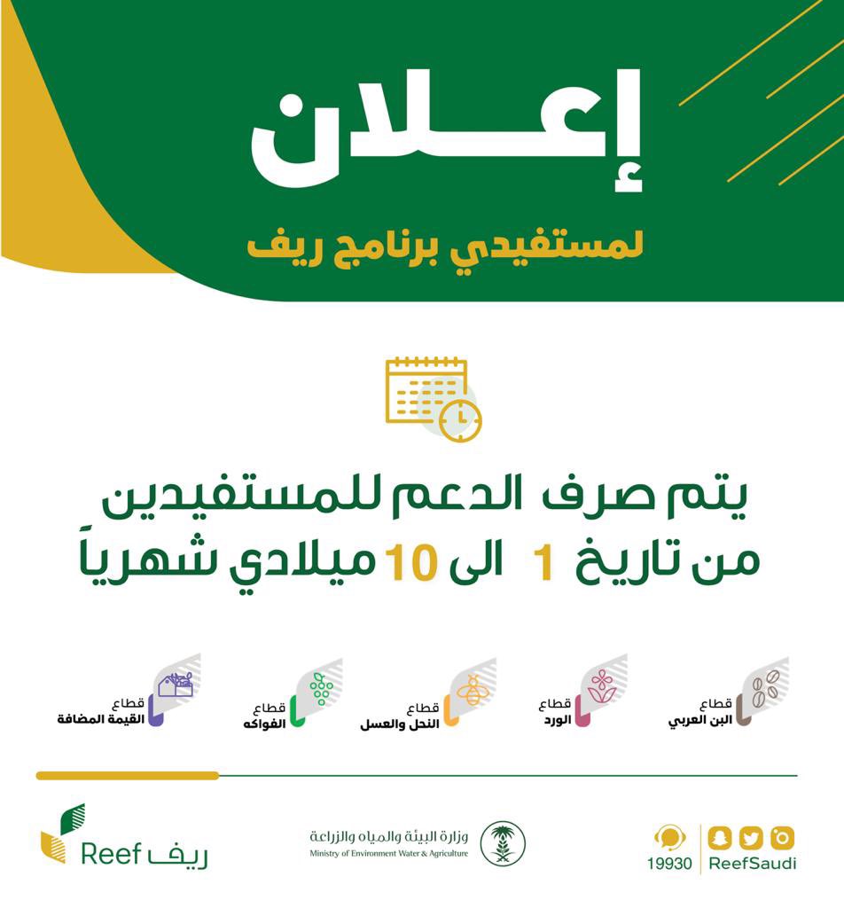 موعد صرف دعم المواشي