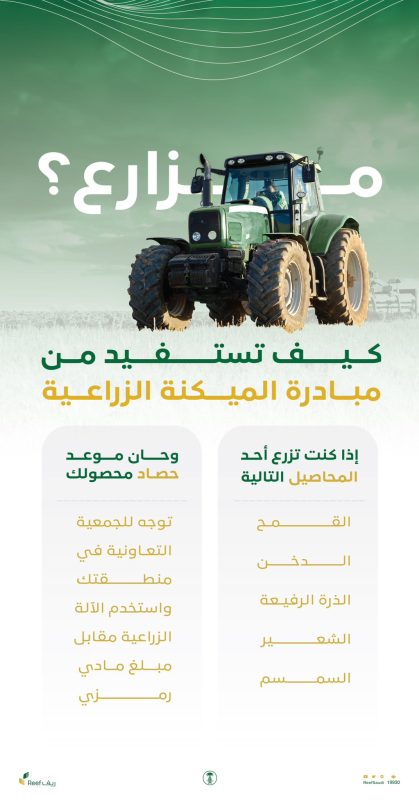 مزايا مبادرة الميكنة الزراعية