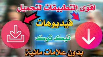 تحميل فيديو تك توك بدون علامه مائيه