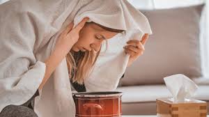 حمام البخار لتنظيف البشرة
