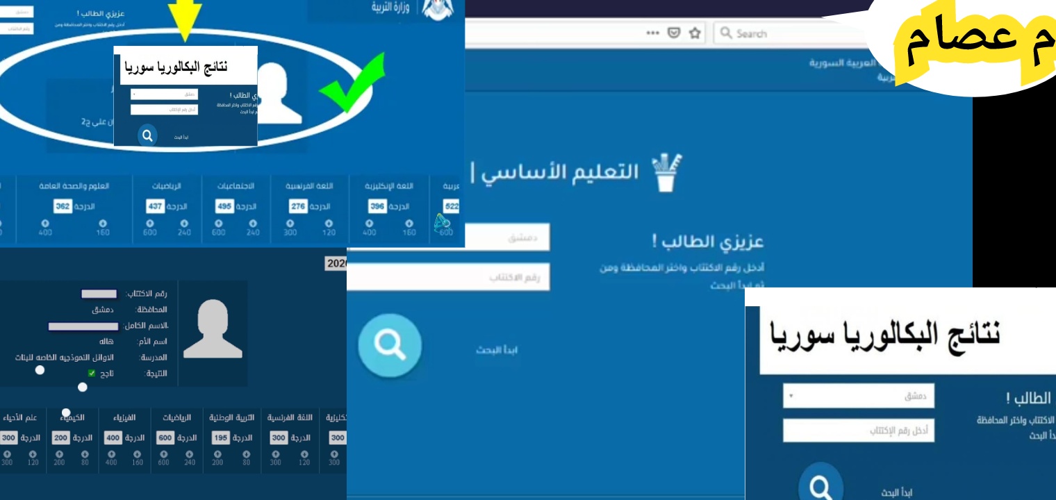 نتائج البكالوريا سوريا 2023 رابط النتيجة moed.gov.sy والخطوات