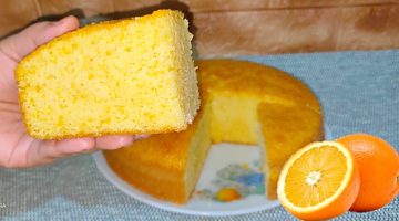 طريقة عمل الكيك بالبرتقال الهشه