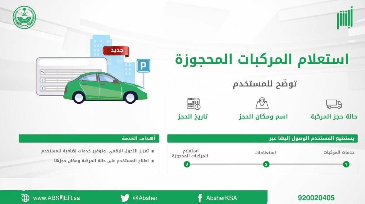 كيفية الاستعلام عن المركبات المحجوزة