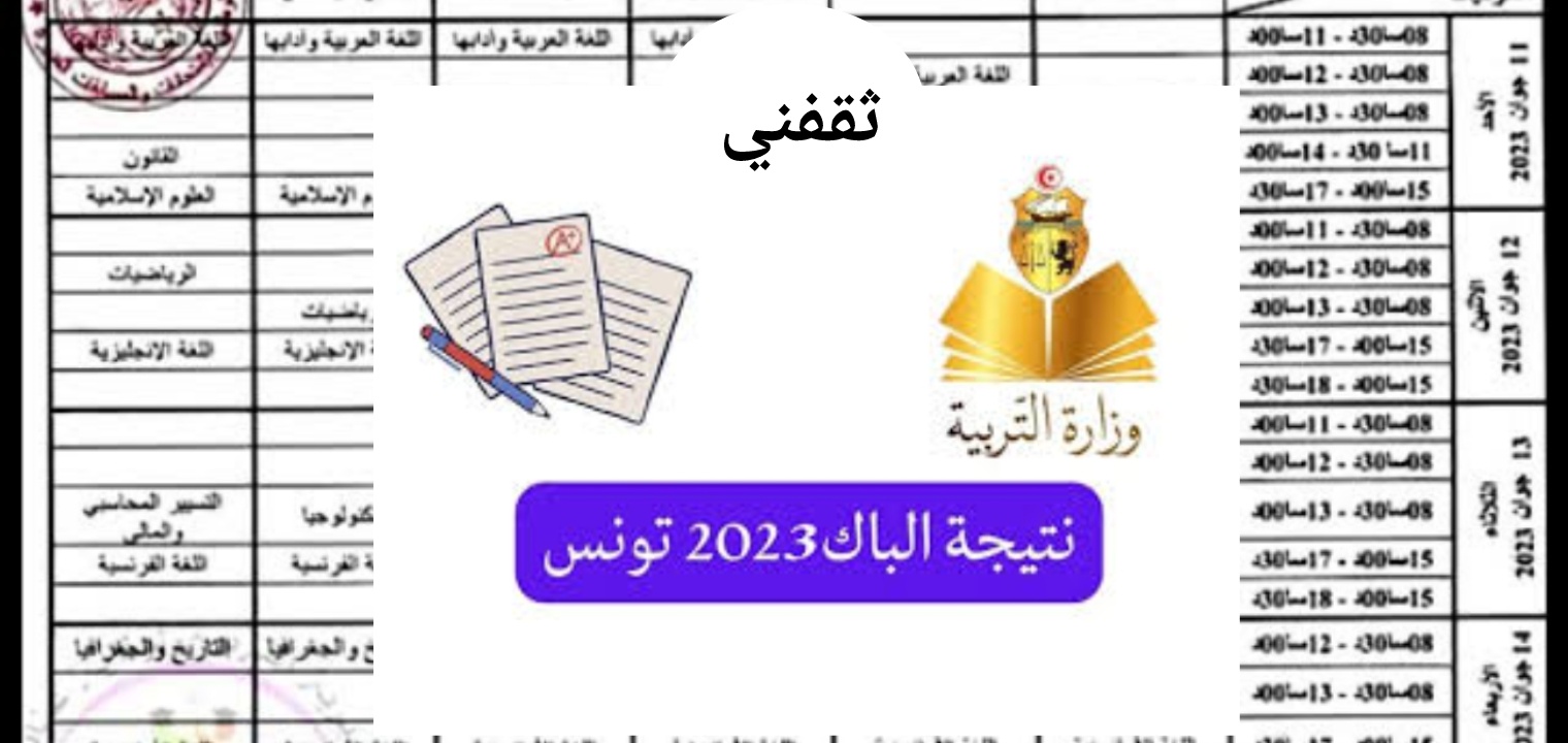 نتائج البكالوريا 2023 تونس عبر الإنترنت بالخطوات الآن بعد الظهور رسميا