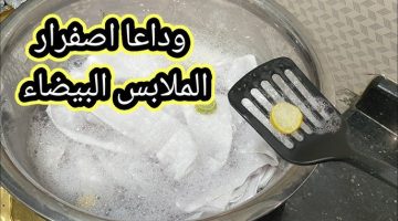 معلقة واحده ضعيها على الملابس البيضا هترجع جديدة