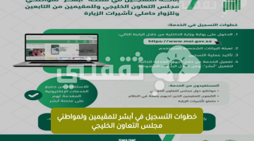 خطوات التسجيل في أبشر للمقيمين ولمواطني مجلس التعاون الخليجي