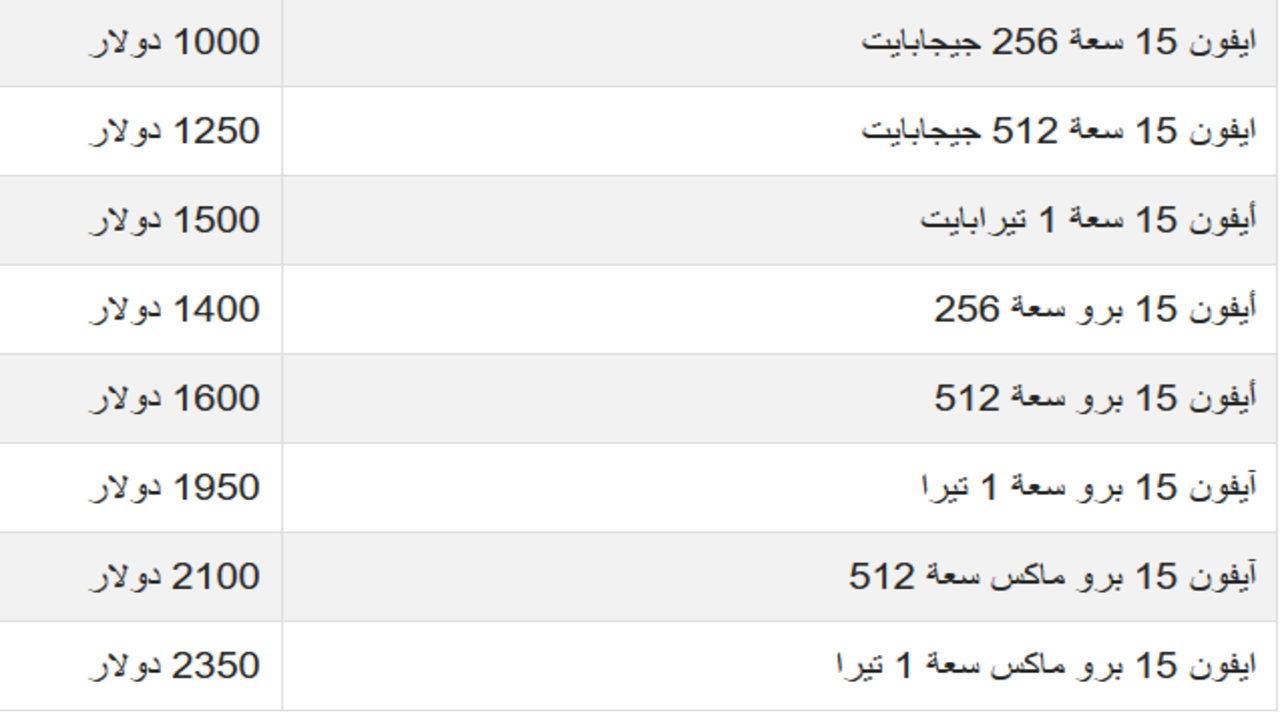 هاتف IPHONE 15 MAX