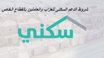 شروط الدعم السكنى للعزاب والعاملين بالقطاع الخاص