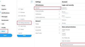 طريقة حذف حساب تويتر