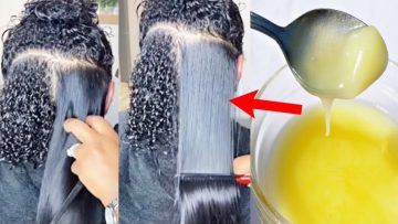 فرد الشعر الخشن بدون تساقط بطريقة طبيعية في ساعة واحدة هيتحول 180 درجة وهيبقي حرير