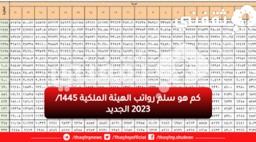 كم هو سلم رواتب الهيئة الملكية 1445/ 2023 الجديد