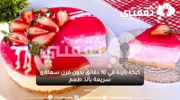 كيكة باردة في 10 دقائق بدون فرن