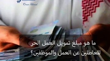 مبلغ تمويل العمل الحر