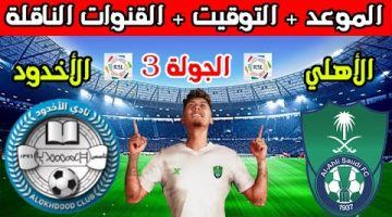 موعد مباراة الأهلي والأخدود من دوري روشن السعودي