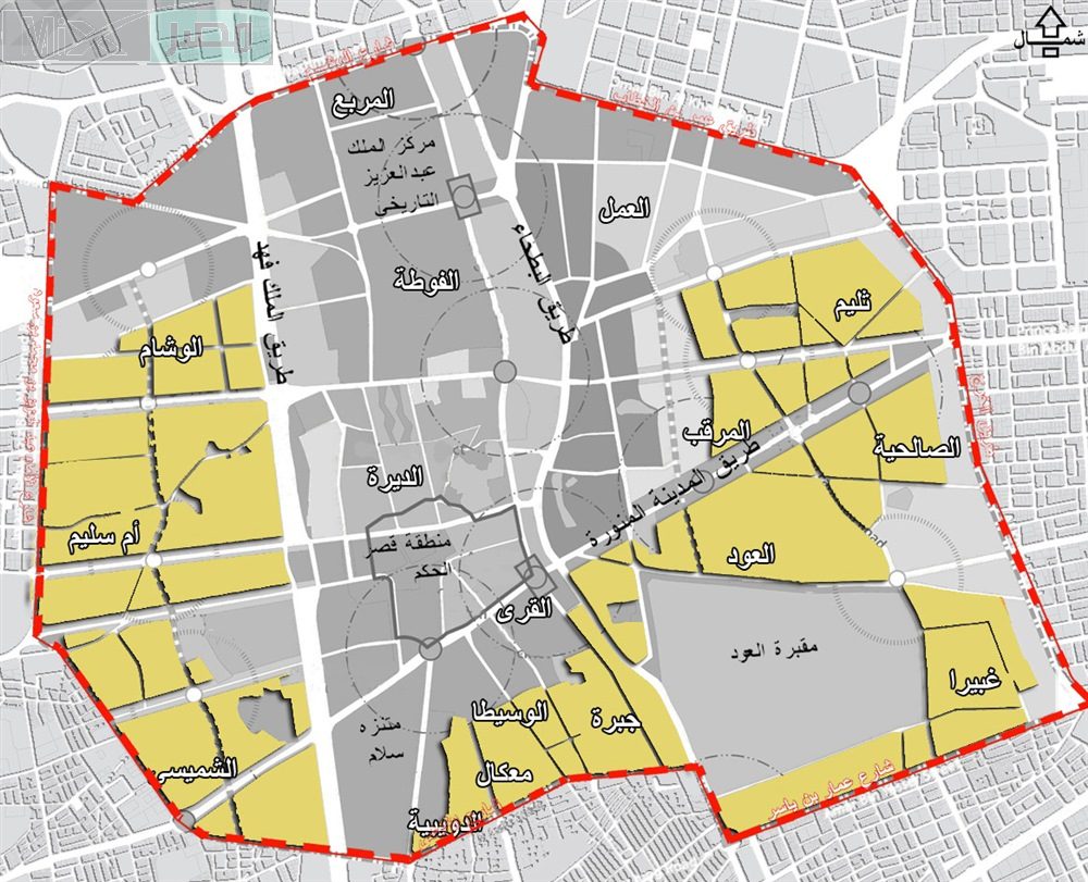 أهم الأحياء التي ستزال في الرياض 1445