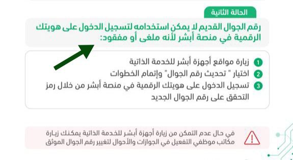 خطوات تغيير رقم الجوال في منصة أبشر
