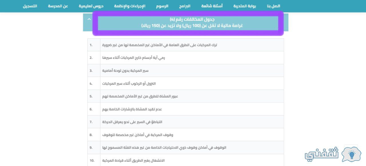 كيف اعرف مخالفات المرور برقم اللوحة في السعودية؟