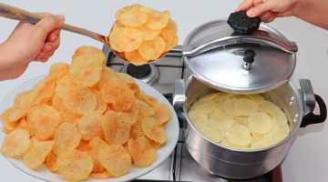طريقة عمل البطاطس الشيبسي