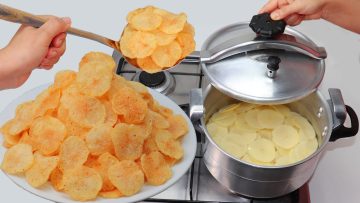 بحبه بطاطس وكوب نشا اصنعي الشيبسي السحري بدون أي مواد حافظه مشروع مربح واحفظيه لمده سنه كامله