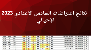 نتائج اعتراضات السادس الاعدادي 2023 احيائي عبر موقع نتائجنا