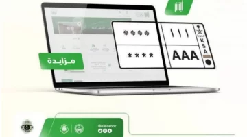 الاشتراك في مزاد اللوحات عبر أبشر