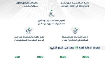 شروط إعانة البحث عن عمل 