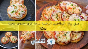 ميني بيتزا البطاطس الذهبية