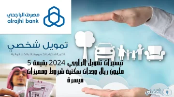 تيسيرات تمويل الراجحي 2024