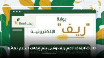 حالات ايقاف دعم ريف ومتى يتم إيقاف الدعم نهائيا