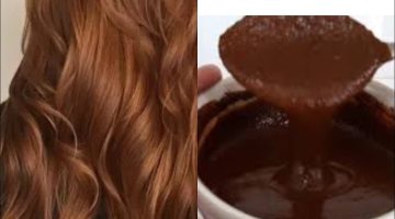 طريقة صبغة شعر طبيعية لون عسلي بالحناء والقهوة بالخطوات