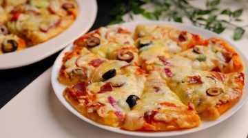 طريقة عمل فطائر البيتزا السريعة بالطاسة