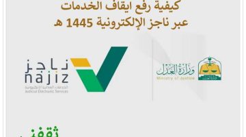 رفع ايقاف الخدمات عبر ناجز