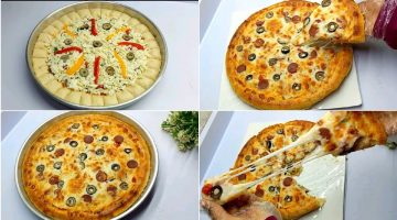 ما هي مقادير وطريقة عمل البيتزا؟
