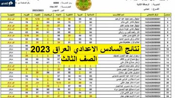 ظهرت نتائج السادس الاعدادي الدور الثالث العراق 2023 استعلم عن النتيجة الأن